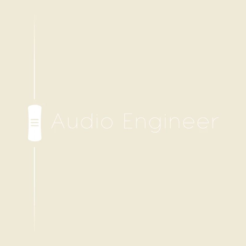 Audio Engineer Fader White