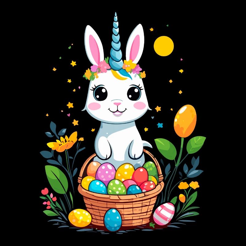Funny Unicorn Easter Bunny Cute Easter Unicorn