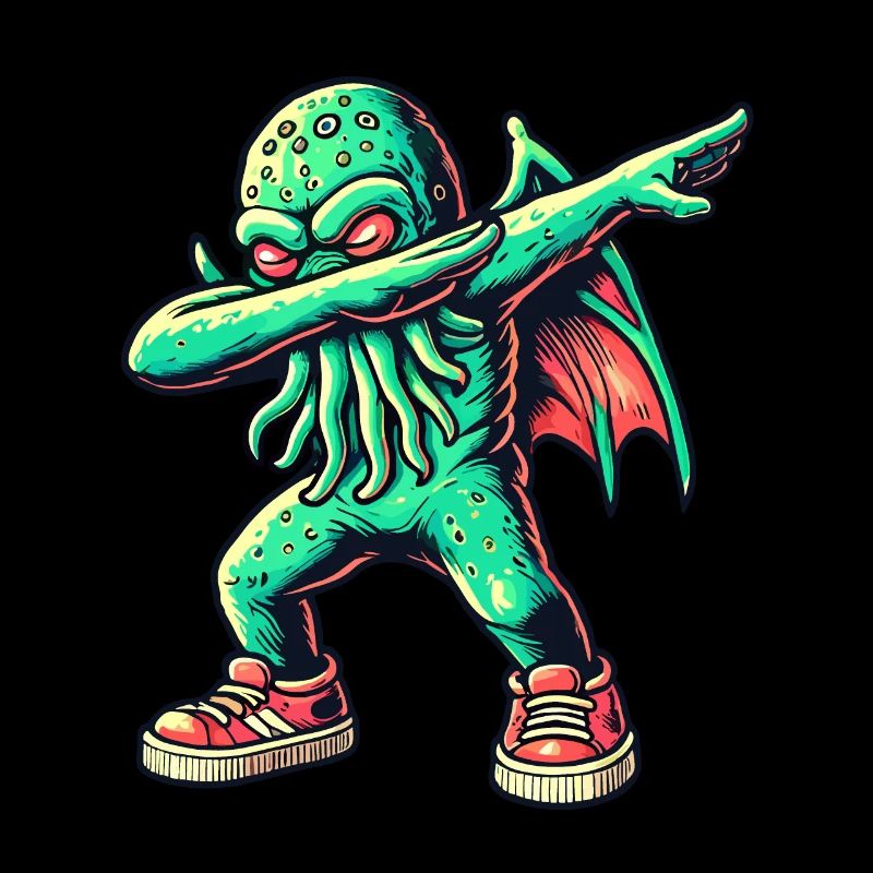 Lustiger Dabbender Cthulhu Dabbing Design
