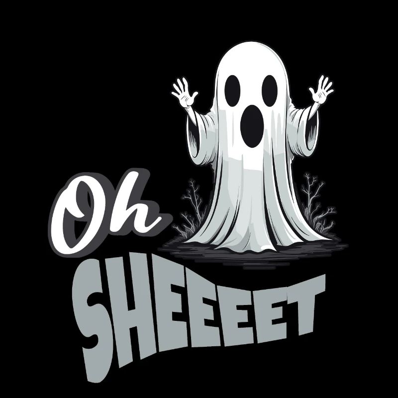 Drôle Halloween Oh Sheet Ghost