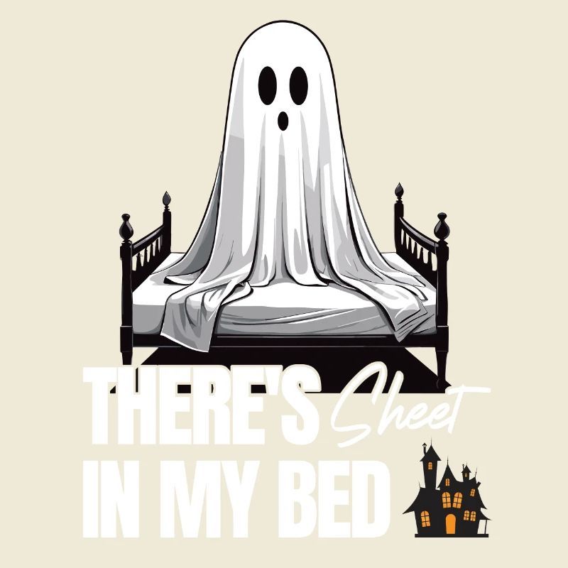 Drôle de dicton d’Halloween : il y a du drap dans mon lit