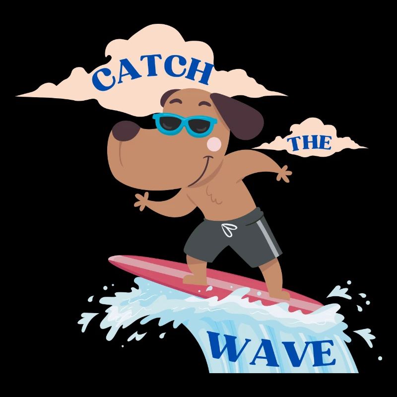Catch the wave - Cute Beach Vibes T-Shirt