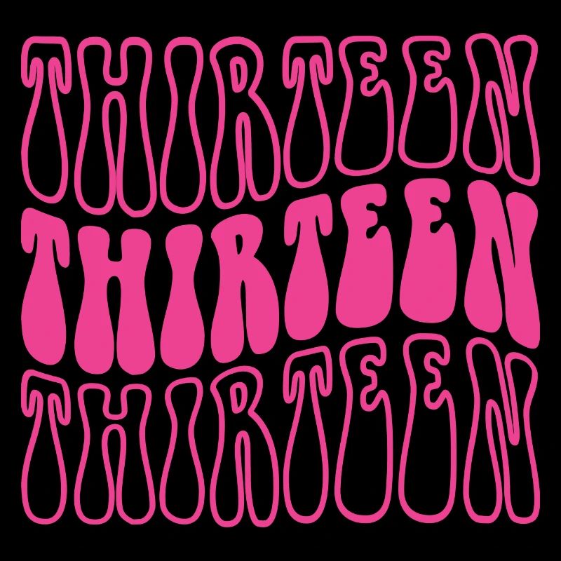 Treize filles de 13e anniversaire 13 ans