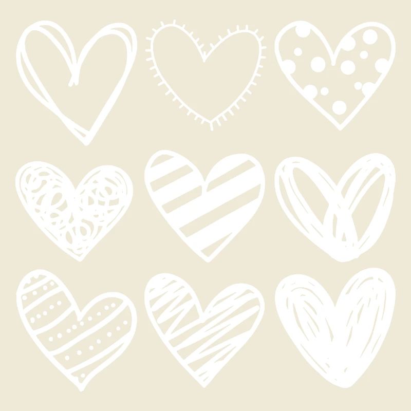 Doodle Hearts Sketchset