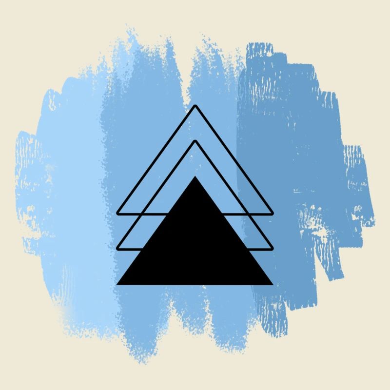 Blue Triangle Overlay