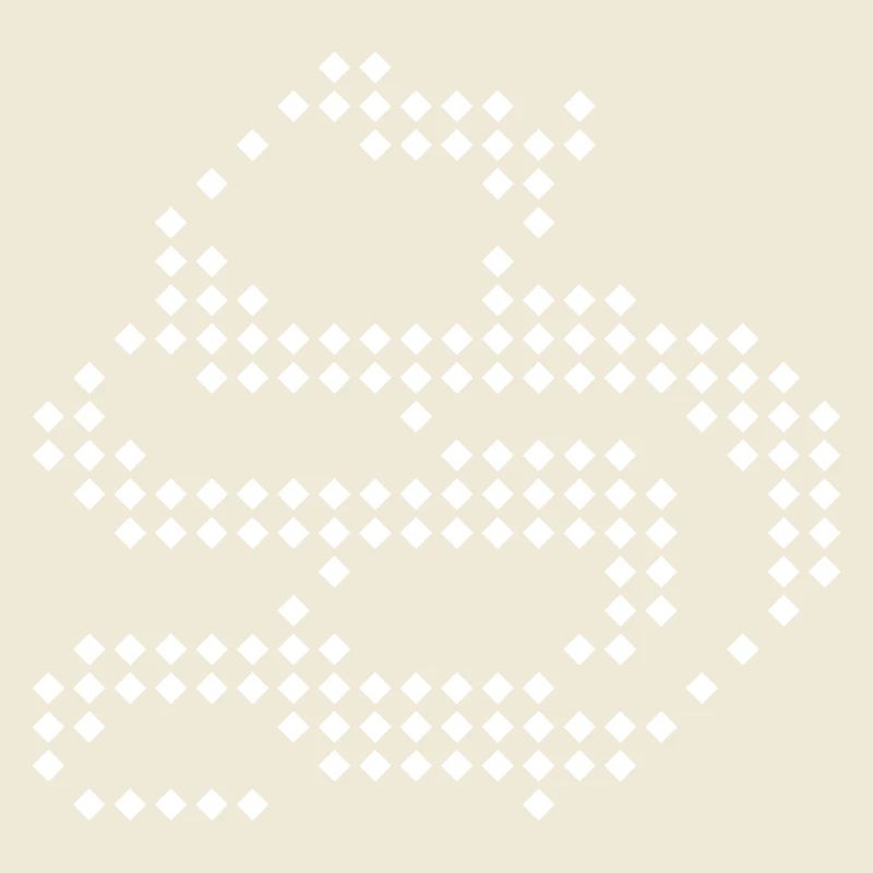 S Letter Dotted Wave Abstract Pattern