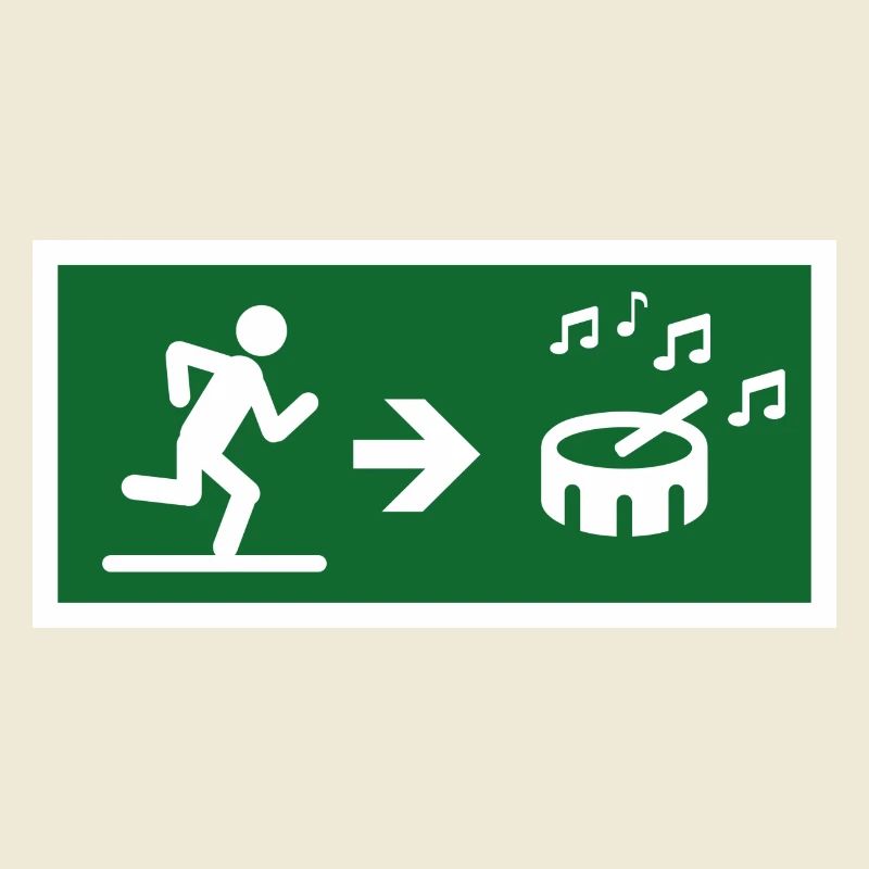 exit to the drum sound