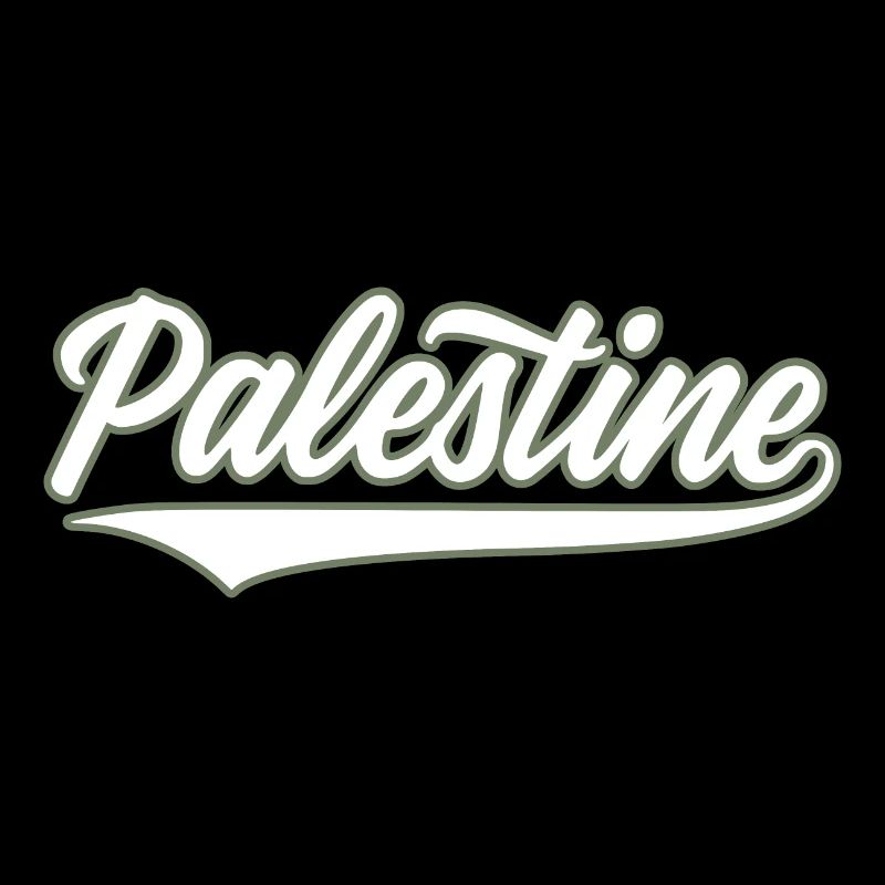 Palestine Baseball-style olivegreen-white