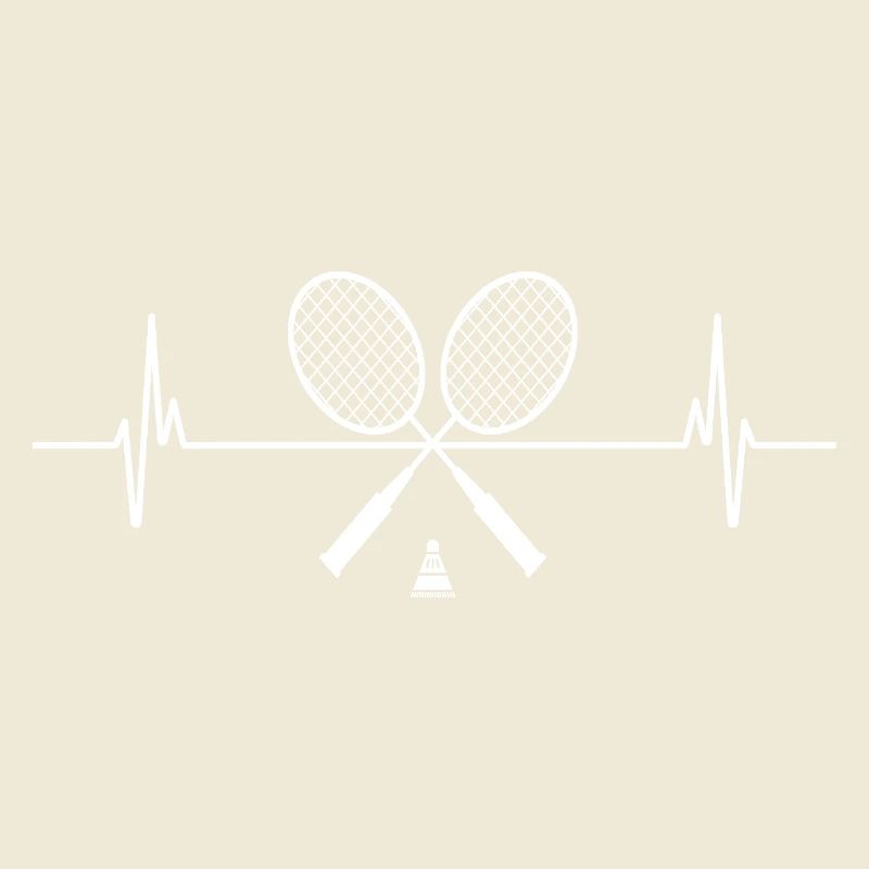 Tennisschläger Herz Rhythmus Muster
