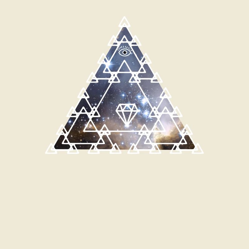 Illuminati Pyramide oeil univers Alien Nerd pc