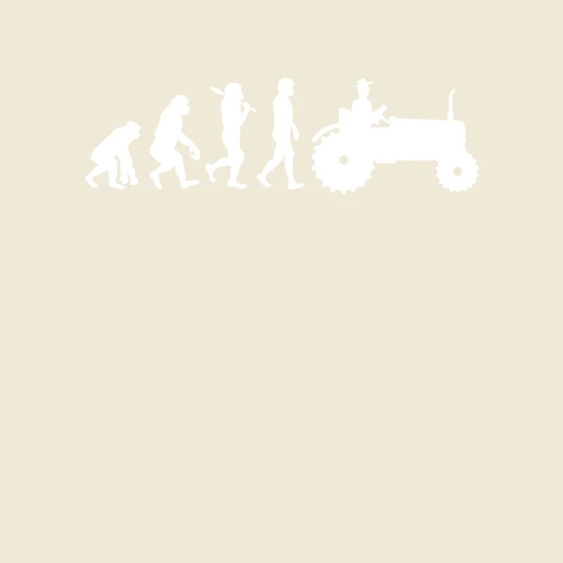 Landwirt Evolution Geschenk Traktor Trecker