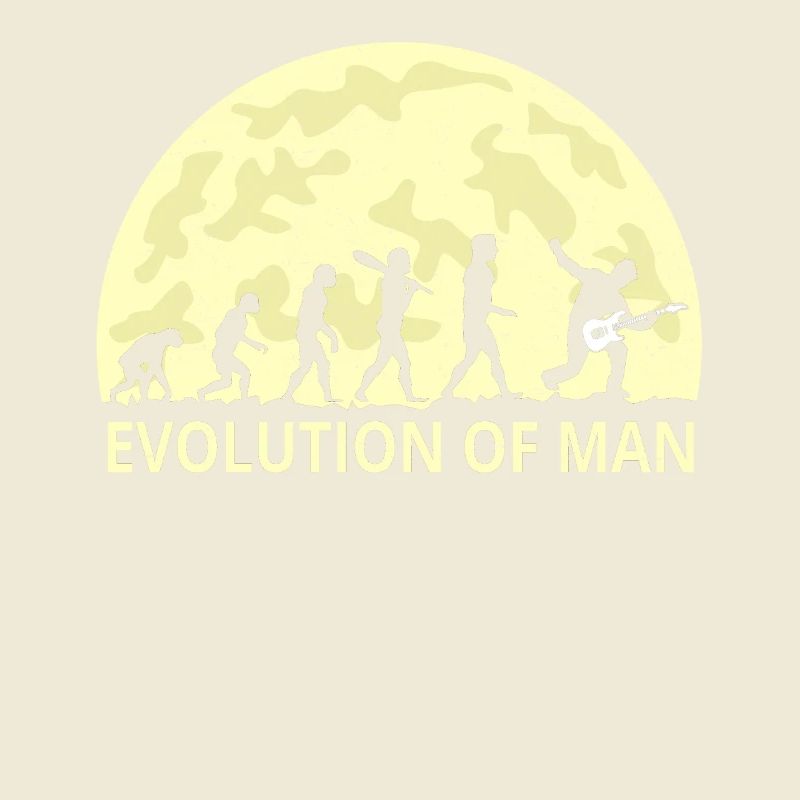 Evolution of man Rock n Roll Hardrock Fan Geschenk