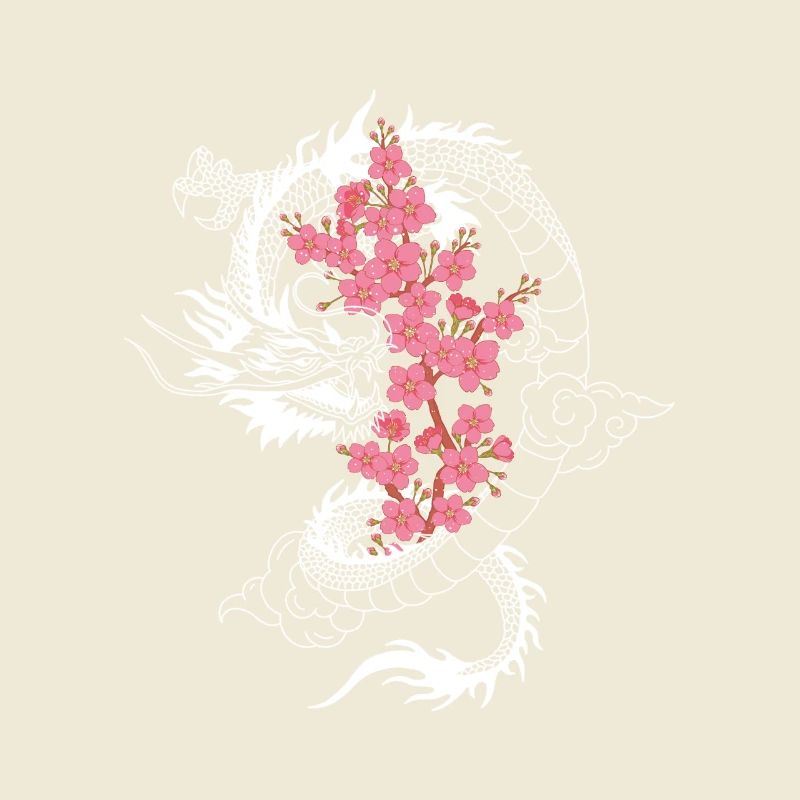 Japanese Dragon Cherry Blossom Tree Sakura Tree