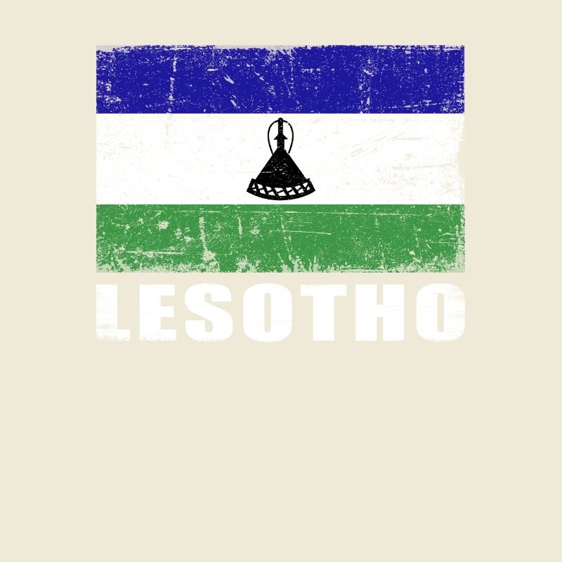 Drapeau du Lesotho Grunge Drapeau du Lesotho