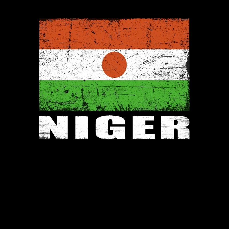 Drapeau du Niger Grunge Drapeau du Niger