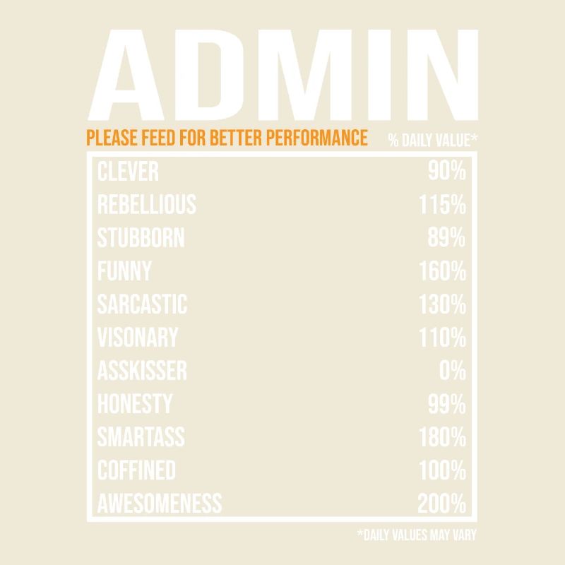 Admin tageswerte Lustig Admin