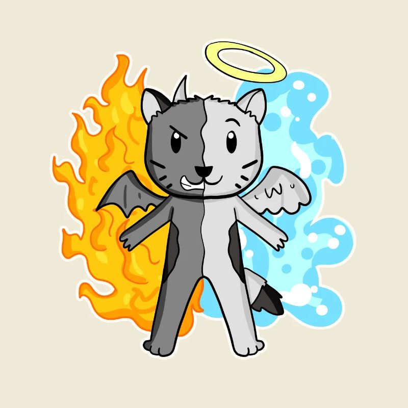 Chat Cat Breed Devon Rex - Ange et Diable