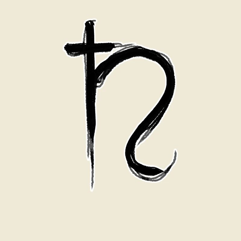 Symbole d’astrologie de Saturne