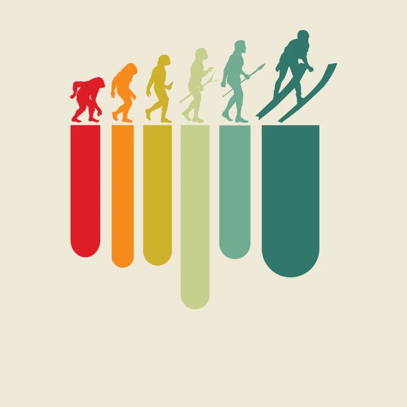 Vintage Ski Evolution