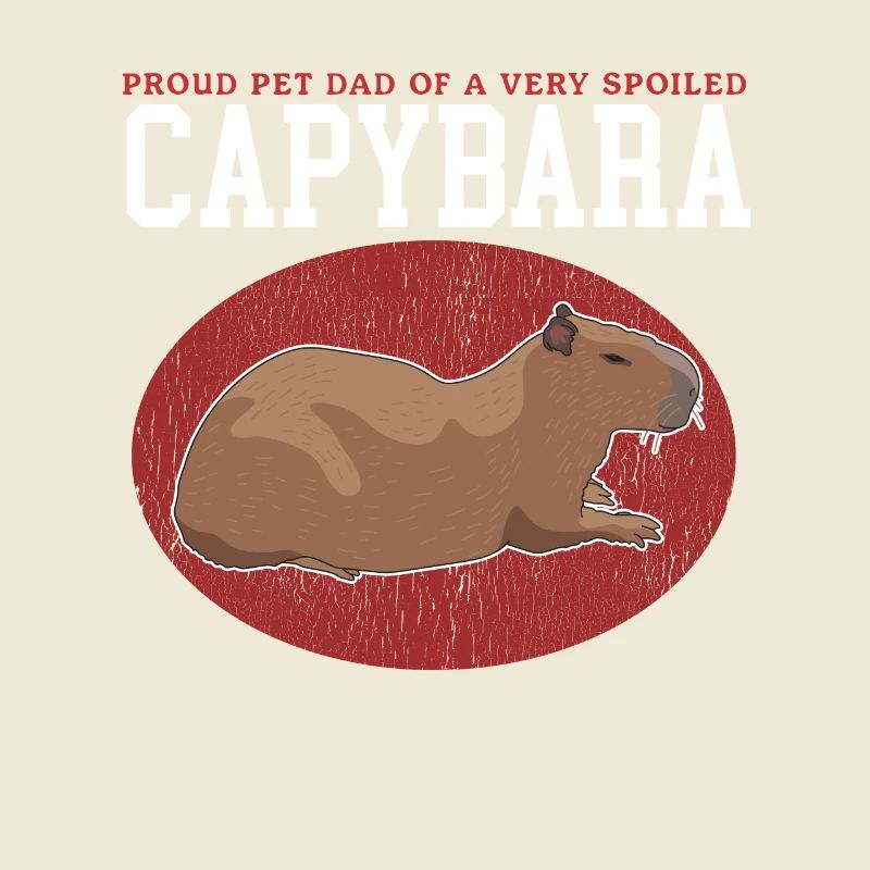 Capybara Dad | Wasserschwein Capybaras Geschenk