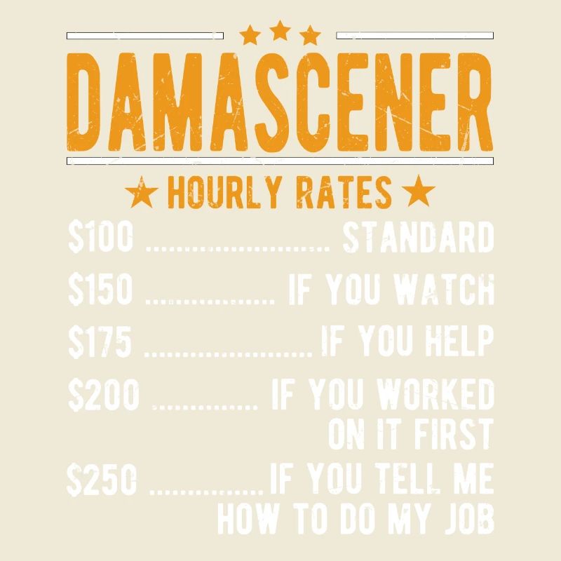 Damascener hourly wage