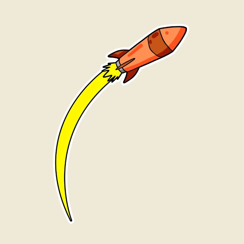 Rakete Orange