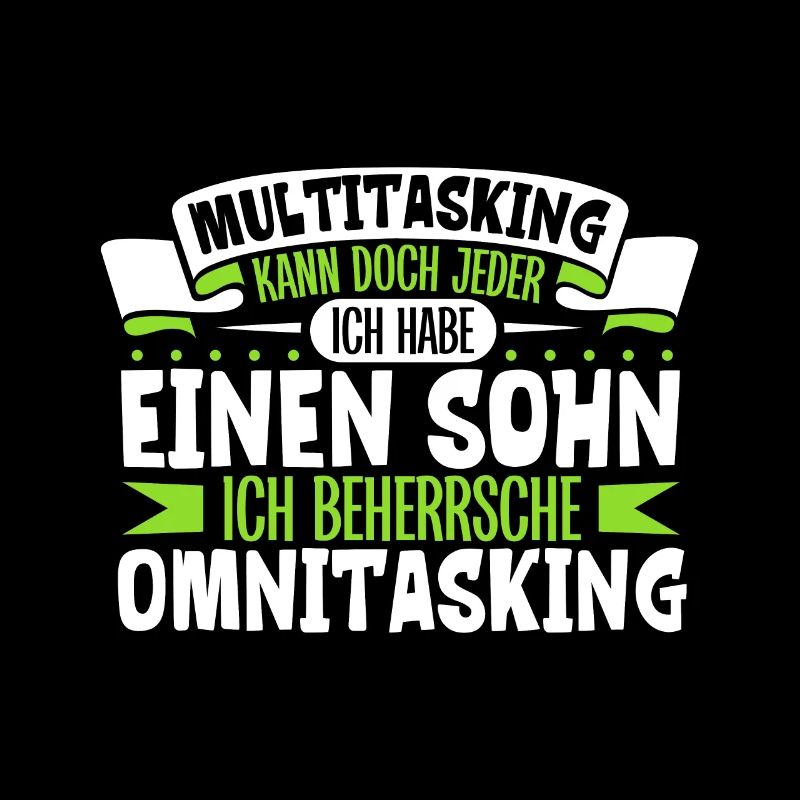 Multitasking kann jeder - Vater und Sohn