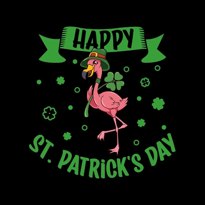 St Patricks Flamingo - Happy St Patricks Day