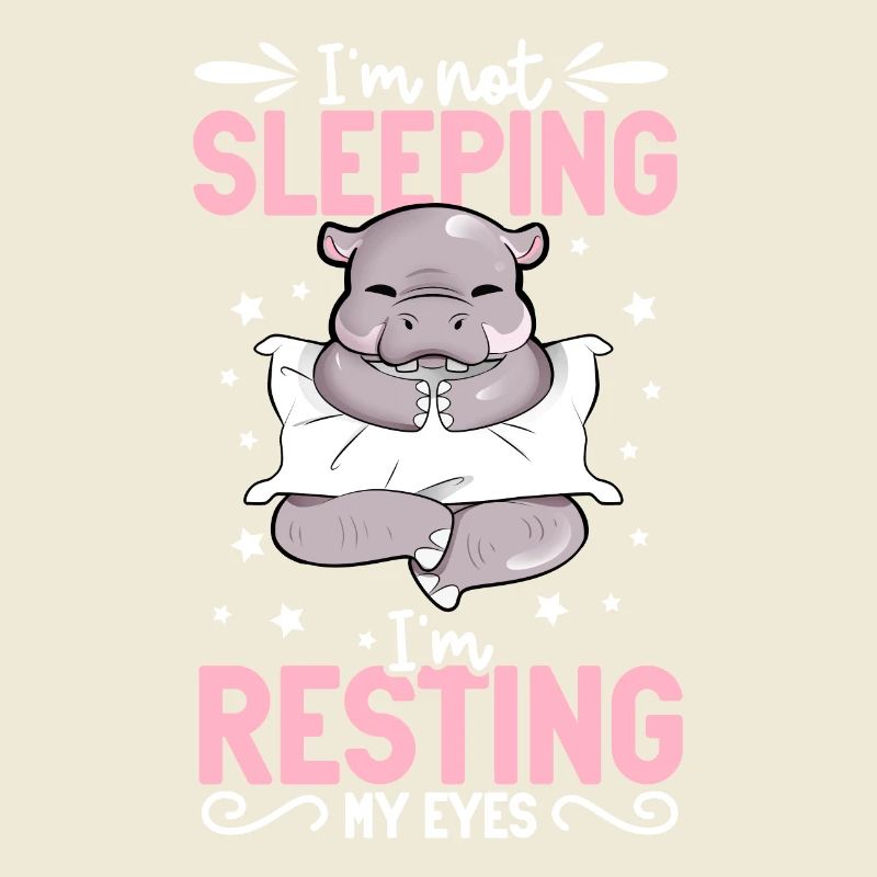 Non dormo - ippopotamo