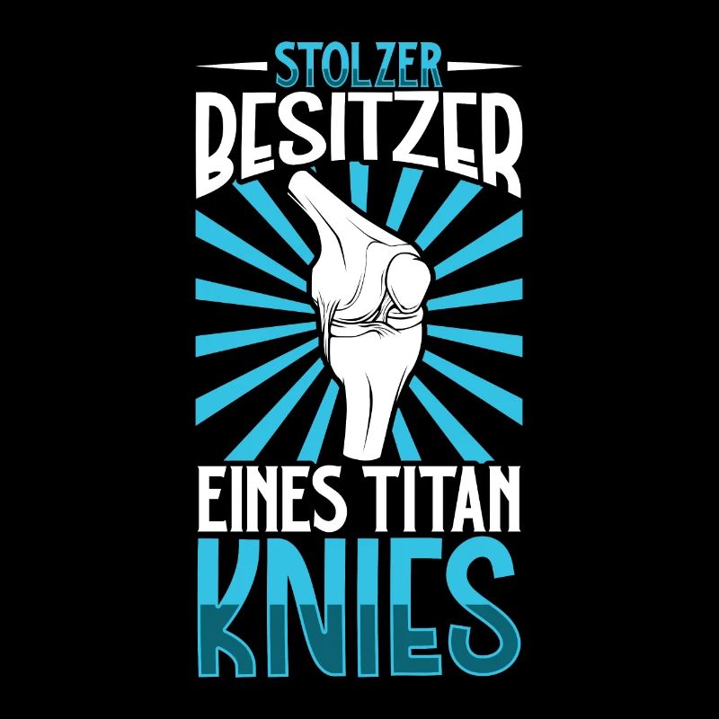 Stolzer Besitzer eines Titan Knies - Knie Titan