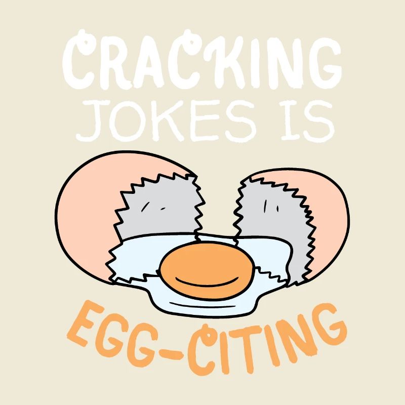 Ei, Eier, lustiger Spruch, Pun Egg-citing Witz