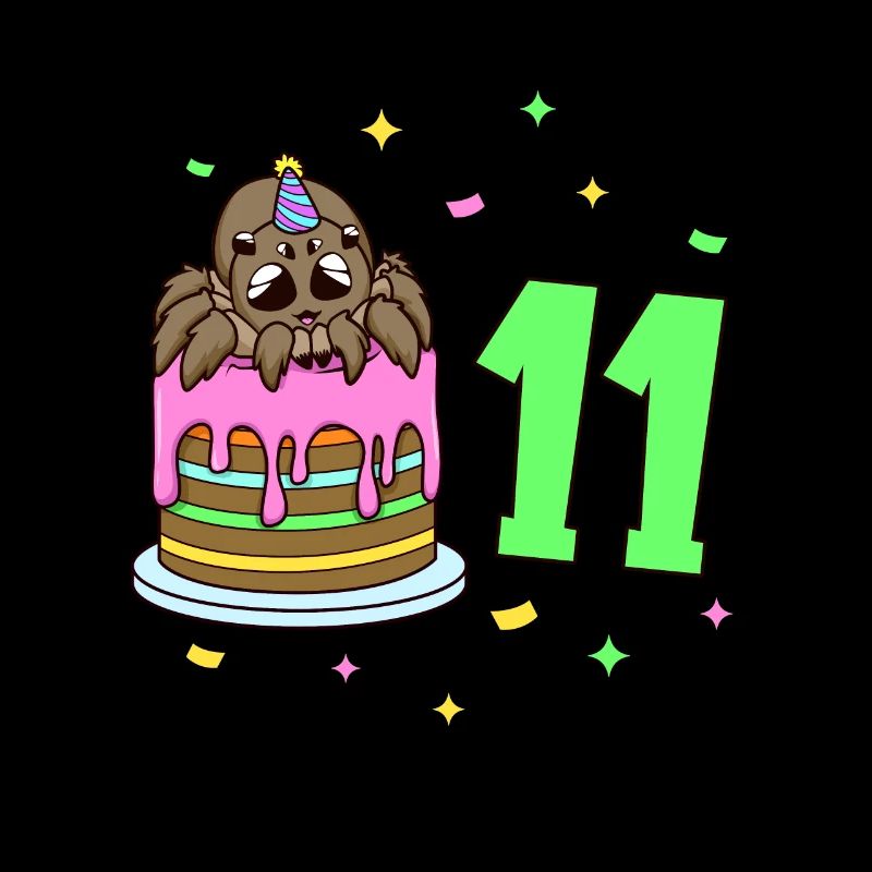 Avec araignée - Anniversaire des enfants 11 ans