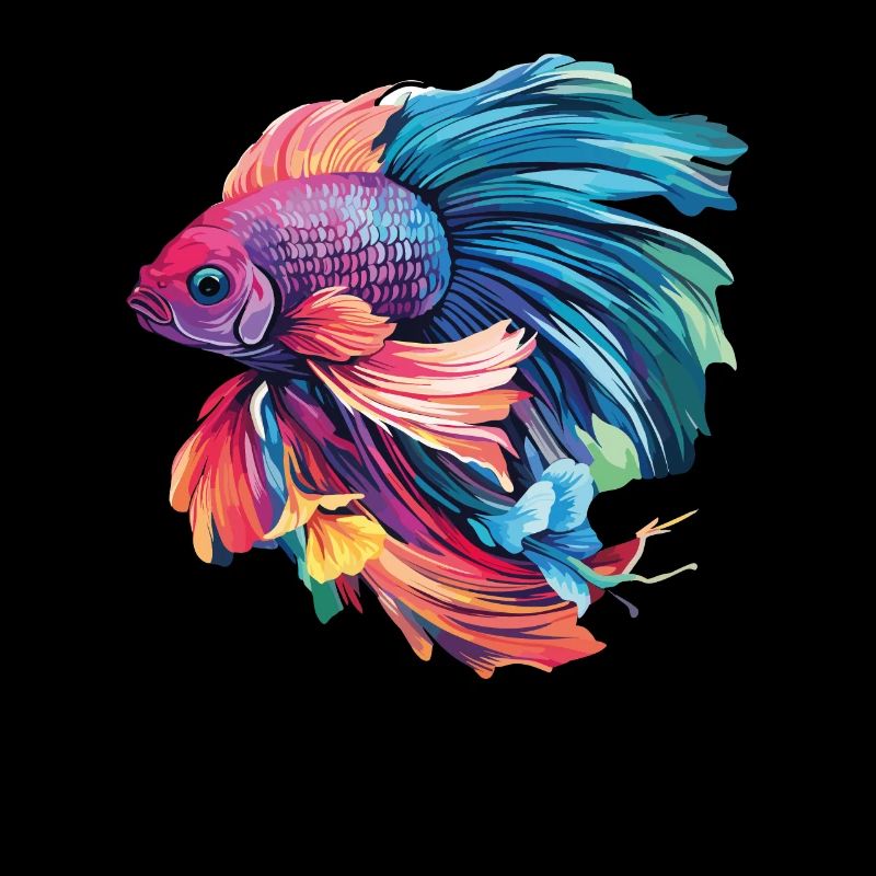 Bettafish Lebendige Farben