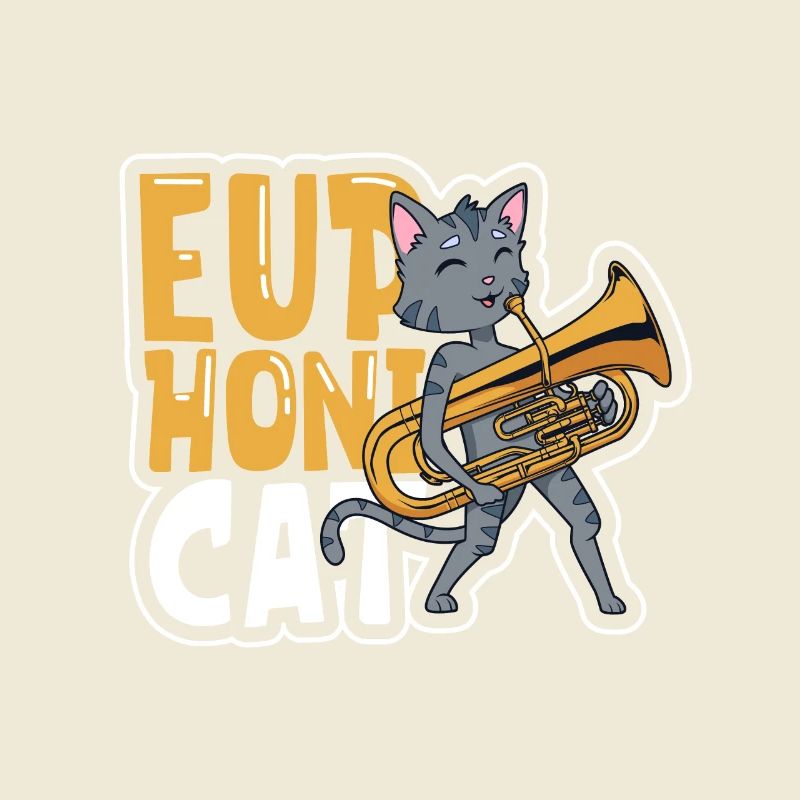 Euphonicat - Katze mit Euphonium