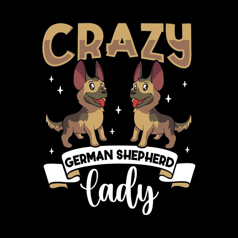 Crazy German Shepherd Lady - Schäferhund
