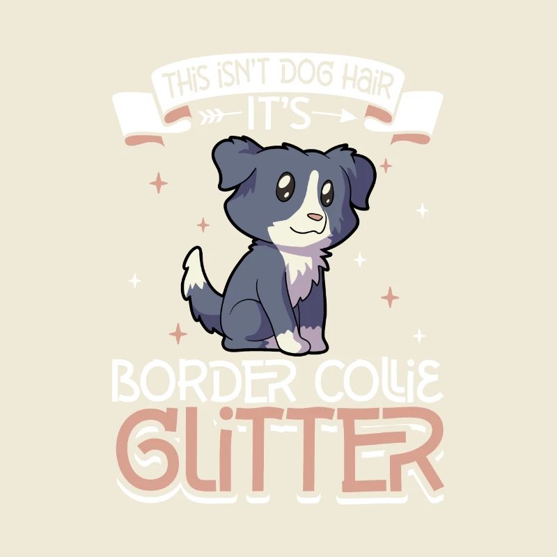 Border Collie Glitzer