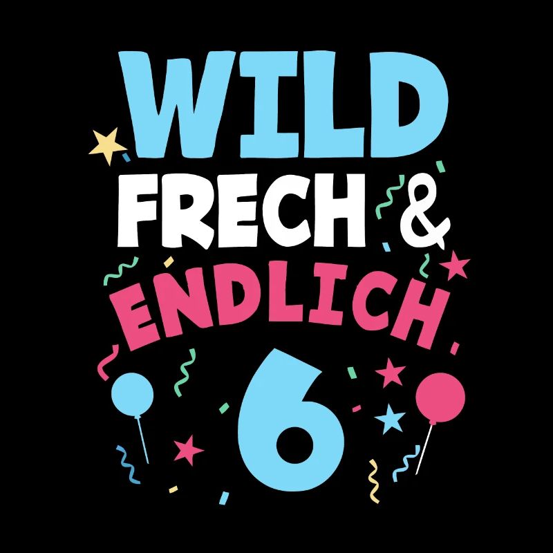 Kindergeburtstag T-Shirt Endlich Wild frech Feier