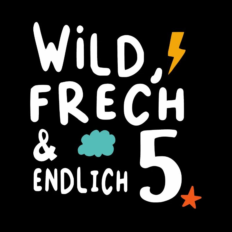 Kindergeburtstag T-Shirt Endlich Wild frech Feier