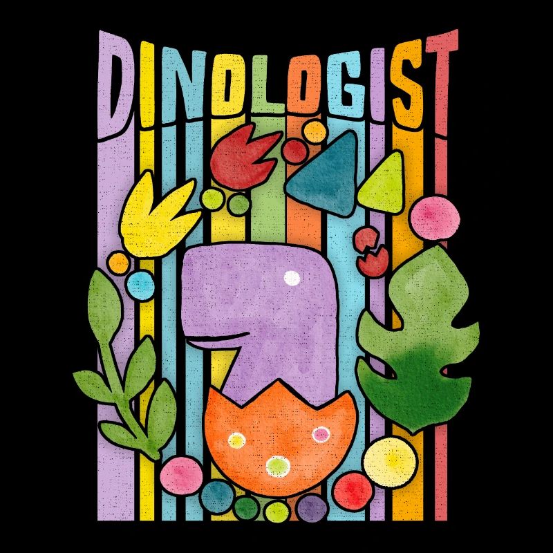 Kawaii Dinosaur, Rainbow, Baby Dino in Egg