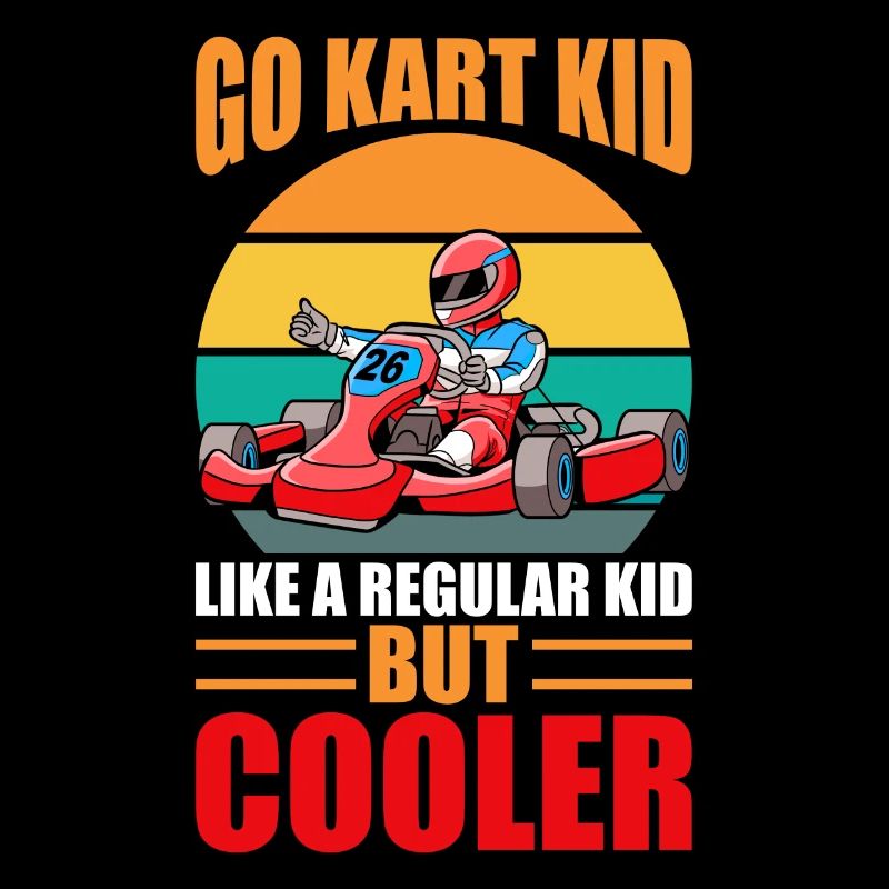 Go Kart Kid wie ein normales Kind, aber cooler