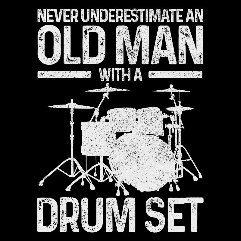 Drummer Schlagzeuger Geschenk Vintage