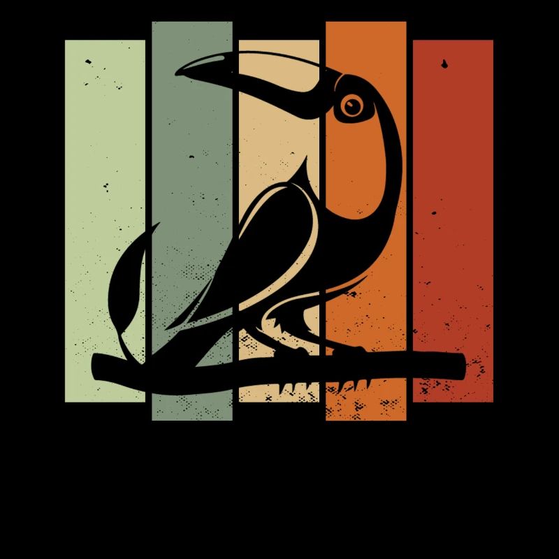 Toucan Retro Birdwatching Bird Watcher