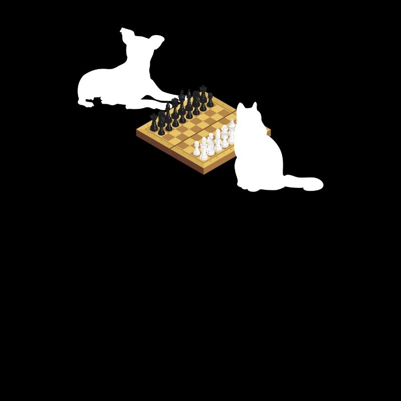 Funny Chess Player Board Game Coach Dog