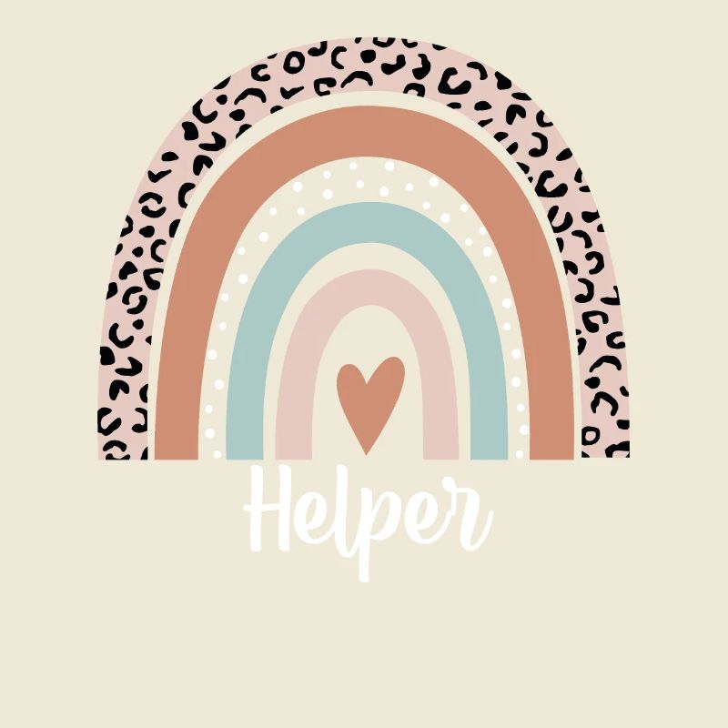 Helper Rainbow Leopard Funny Helper Appreciation