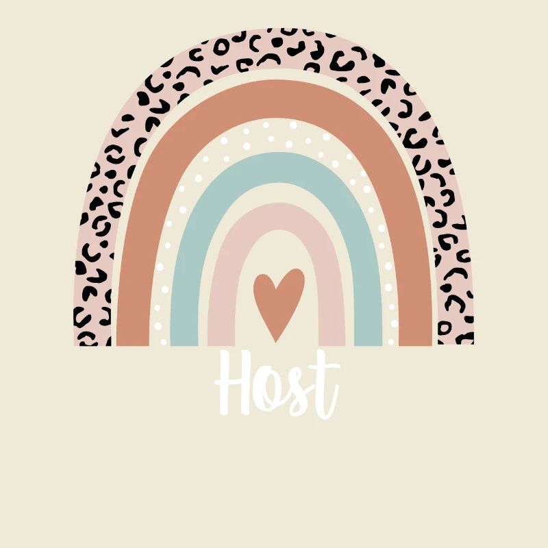 Host Rainbow Leopard Funny Host Appreciation