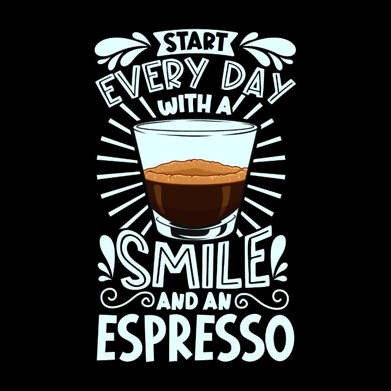 Lächeln mit Espresso