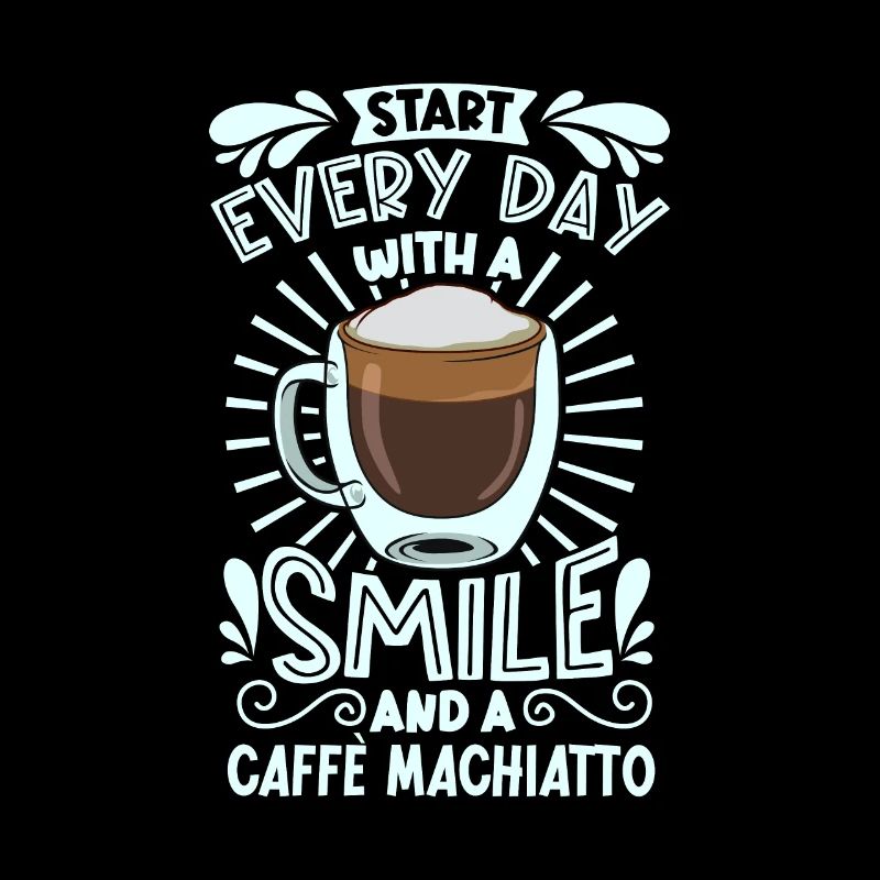 Lächeln mit Caffè macchiato