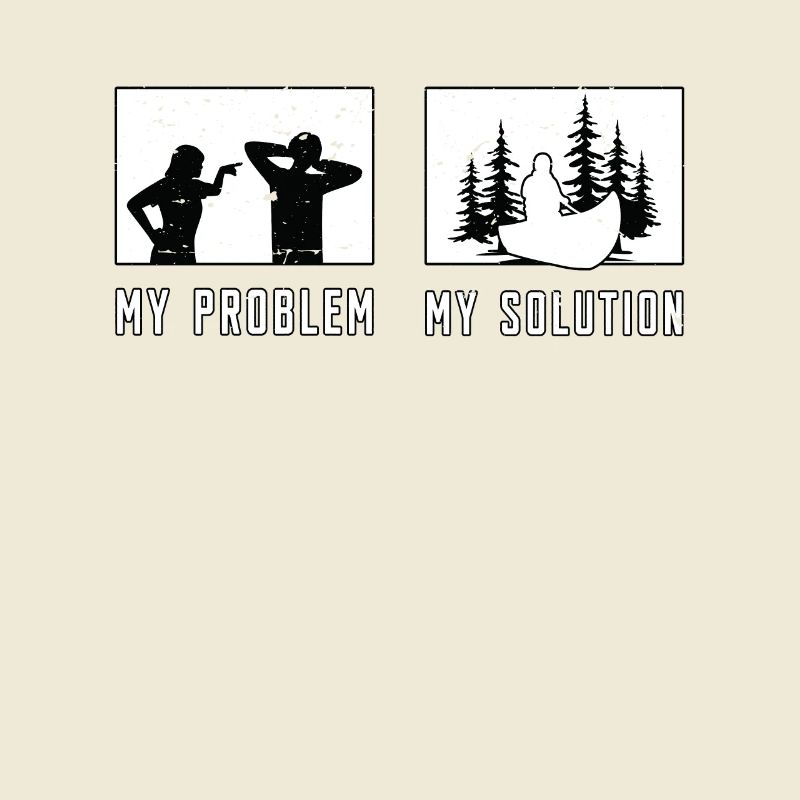 Kayaker My Problem My Solution Pictogram Dad Mom