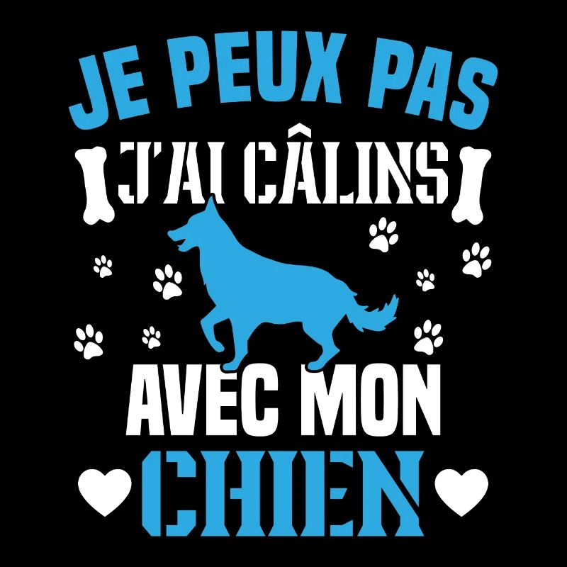 je peux pas j'ai câlins avec mon chien