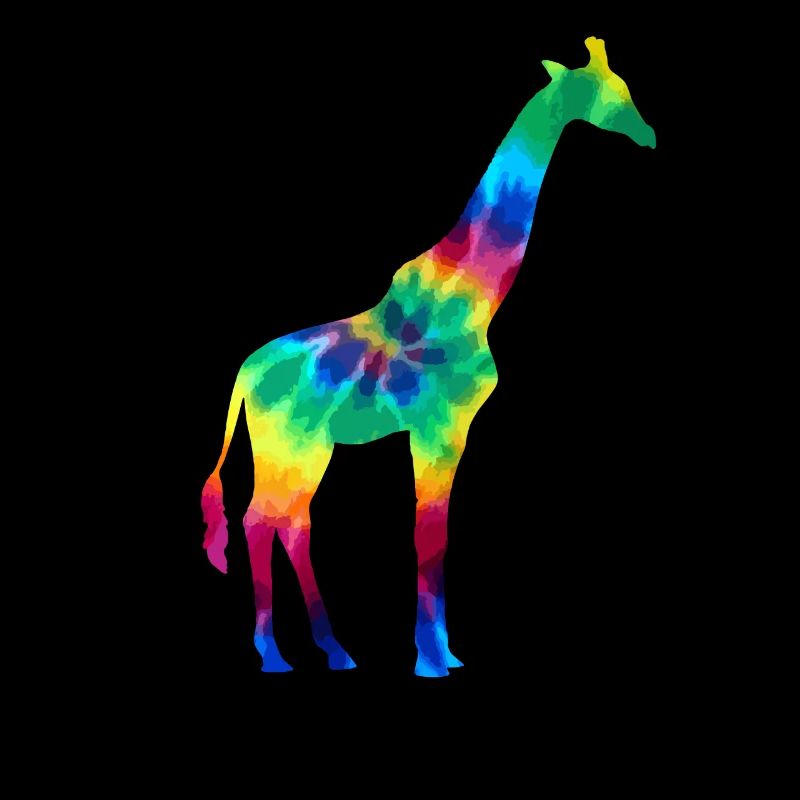 Giraffe Tie Dye Animal Gift